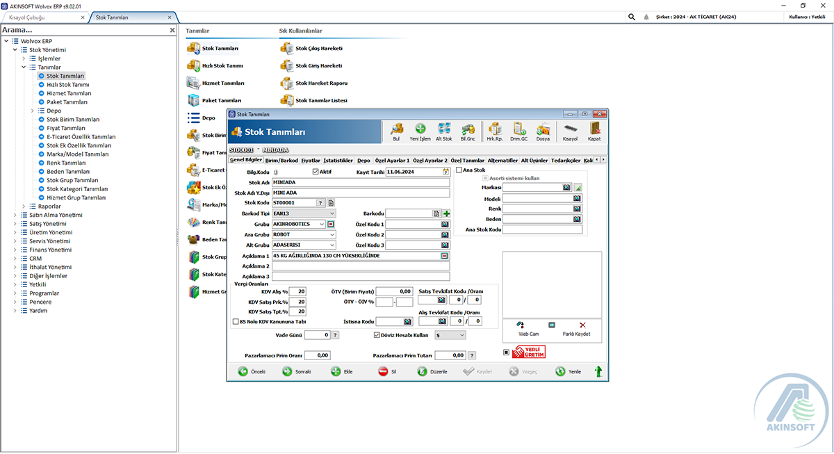 ERP Üretim Planlama